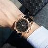 Unique Quartz Watch Men Luxury Rose Gold Skin Cool Gift Mens Casual Fashion Waterproof Watch