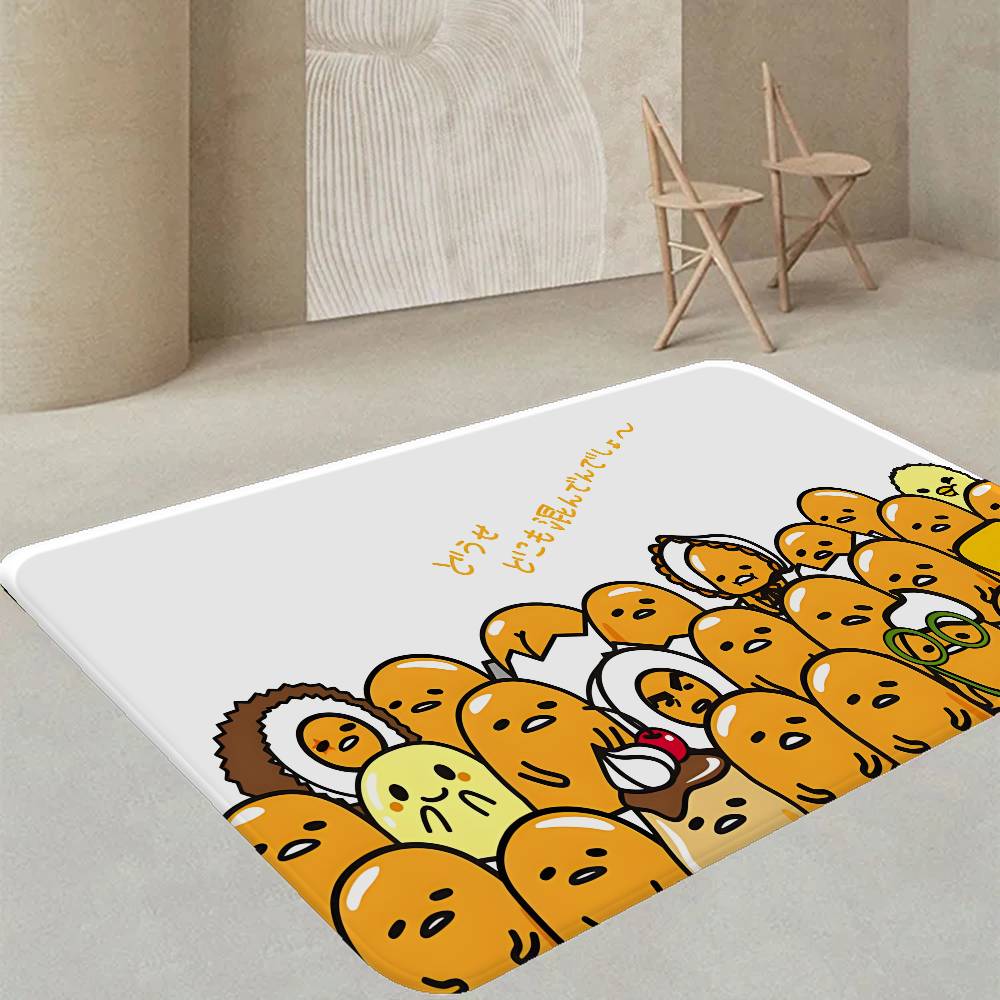 Мультяшный G-gudetama Кухонный коврик Детская комната Декор спальни Балкон Противоскользящий коврик для двери Гостиная Alfombra