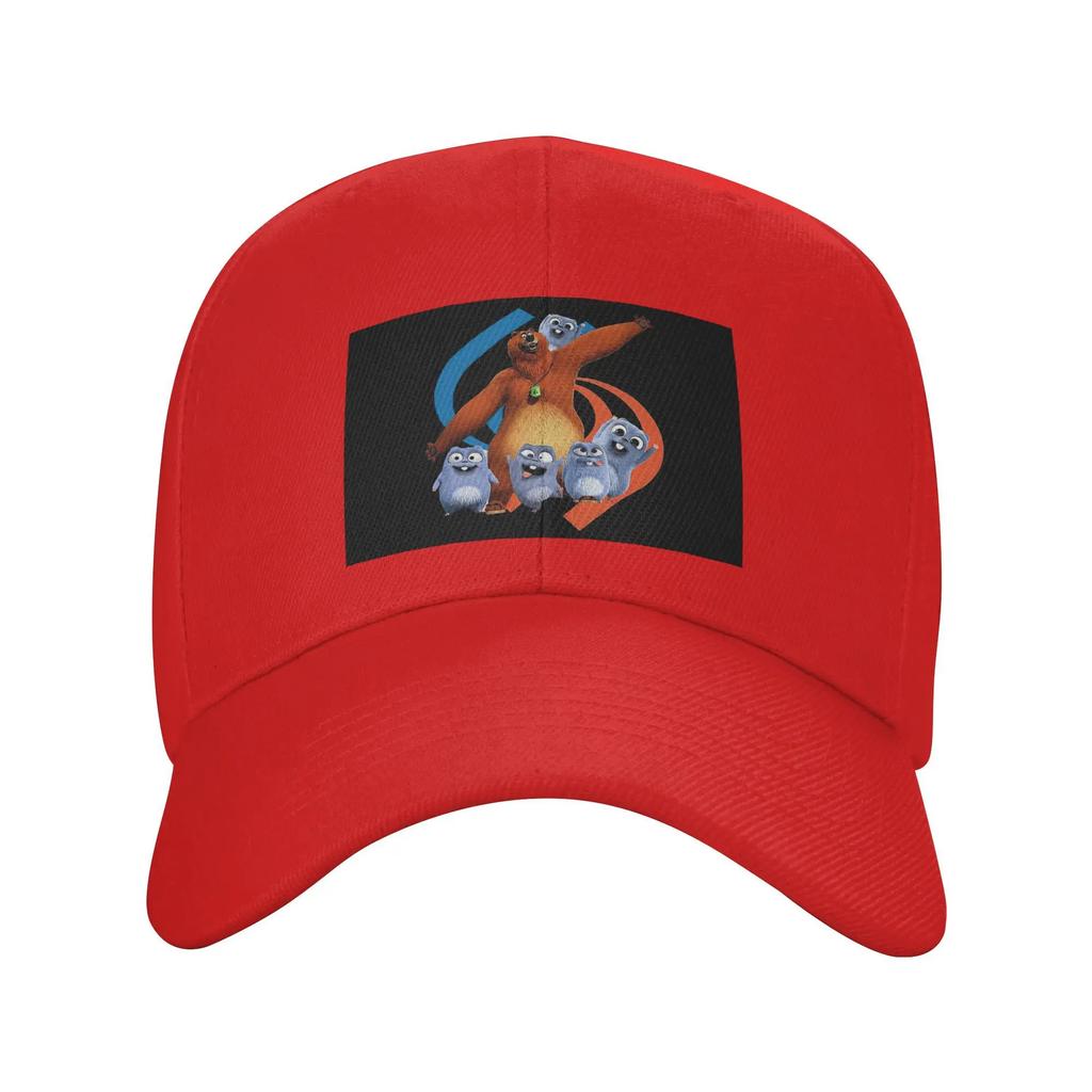 Unisex Baseball Hats Bear and Lemmings, Toddler Crew Neck Outdoor Streetwear Summer Sports Baseball Caps Hip Hop Cap Casquette