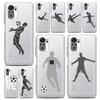 Football Player Soccer Art Clear Phone Case For Xiaomi Redmi Note 12 10C 10 11 9 8 Pro Plus 9S 7 8T 9T 9A 8A 9C K50 K40 Cover