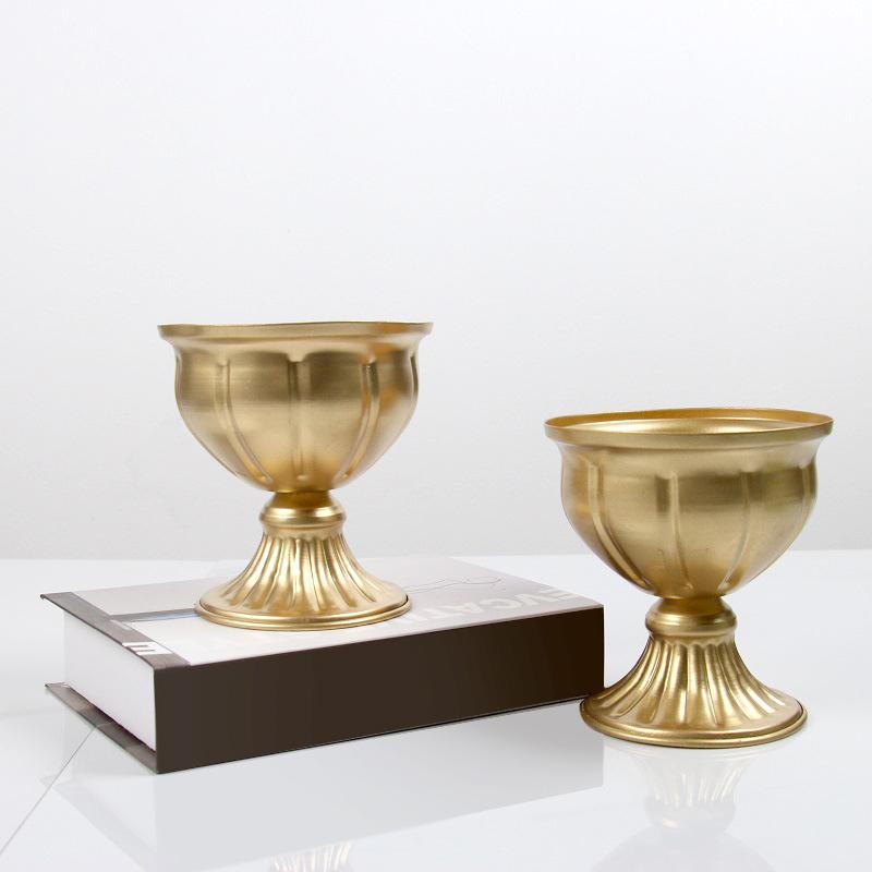 Metal Flower Vase Table Centerpieces Candle Holders Wedding Party Decoration Flower Arrangement Vase Potted Ornaments Home Decor