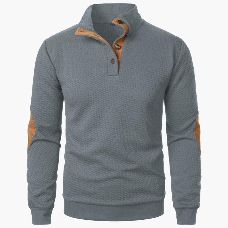 Men S Stand Collar Long Sleeve Casual Pullover Sweatshirt