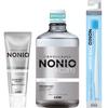NONIO Plus Отбеливающий набор для комплексного ухода за полостью рта Зубная паста + Зубная щетка (ТИП-ОСТРЫЙ Обычный) Ополаскиватель для полости рта 600 мл