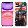 Чехол для телефона Captain America для Apple iPhone 12 13 Mini 11 14 15 Pro Max 7 8 Plus X XR XS SE 2020 2022 черный силиконовый чехол