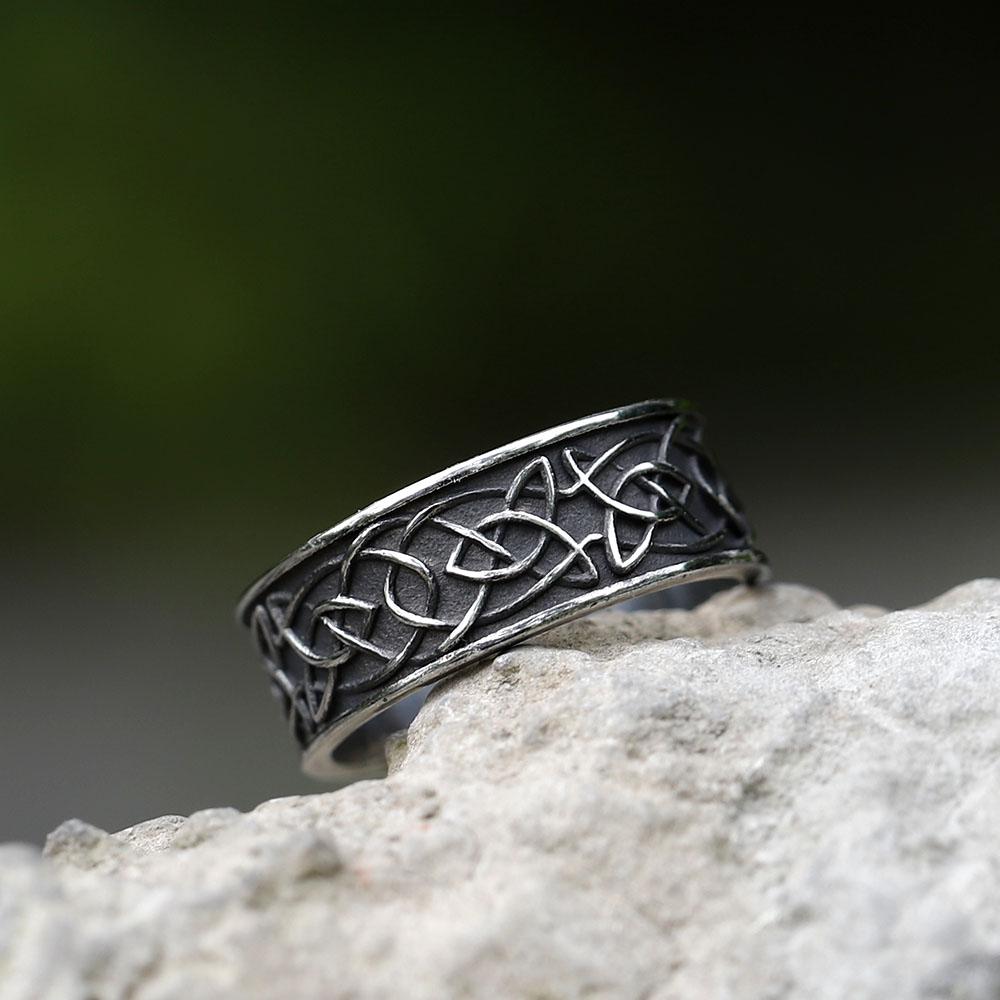 Men Rings Vintage Nordic Viking Wolf Rings Amulet Animal Fashion Jewelry
