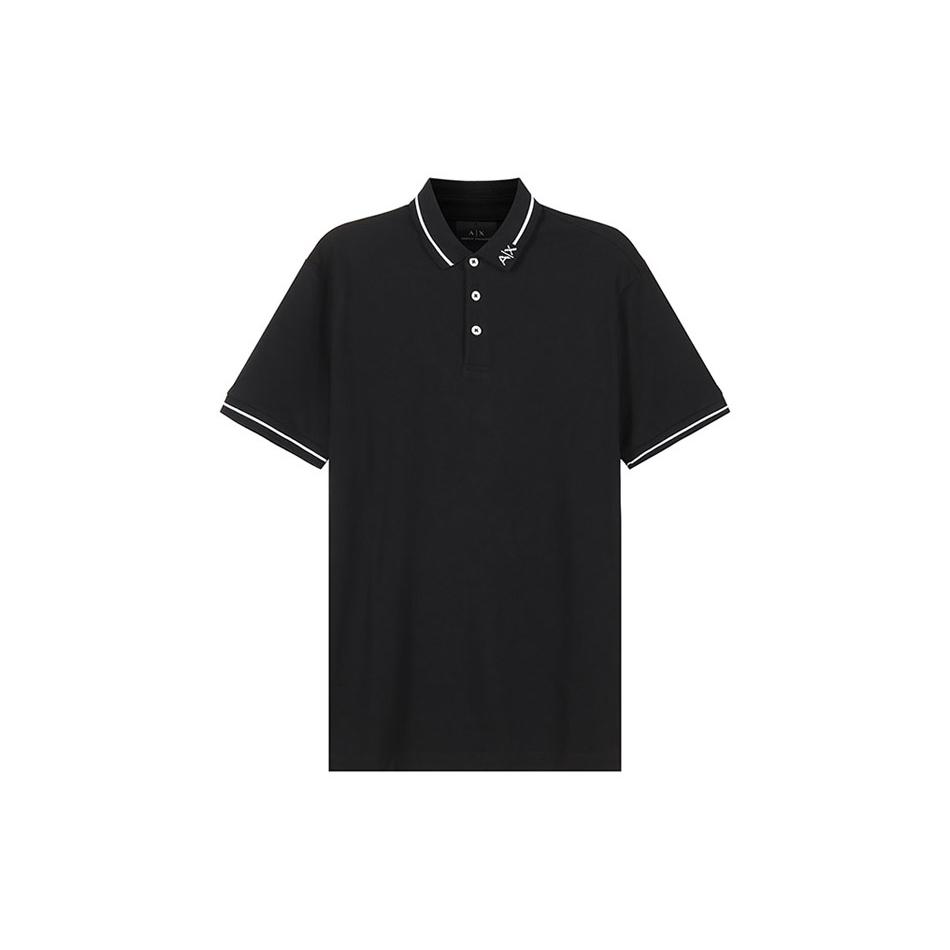 ARMANI EXCHANGEAE Polo Shirt Men's Black 8NZFFL-ZJ5DZ-1200