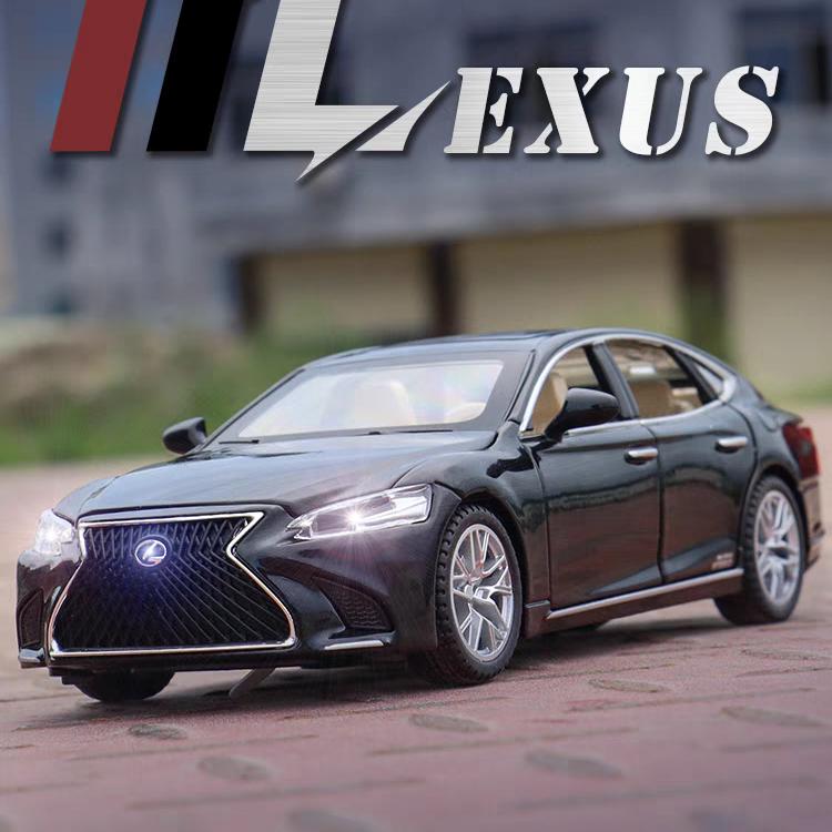 Toyota Lexus LS500H Лимузин Симуляция Литой и Игрушечный Транспорт Звуки и Свет Инерционная Машина 1:32 Подарки из сплава для детей