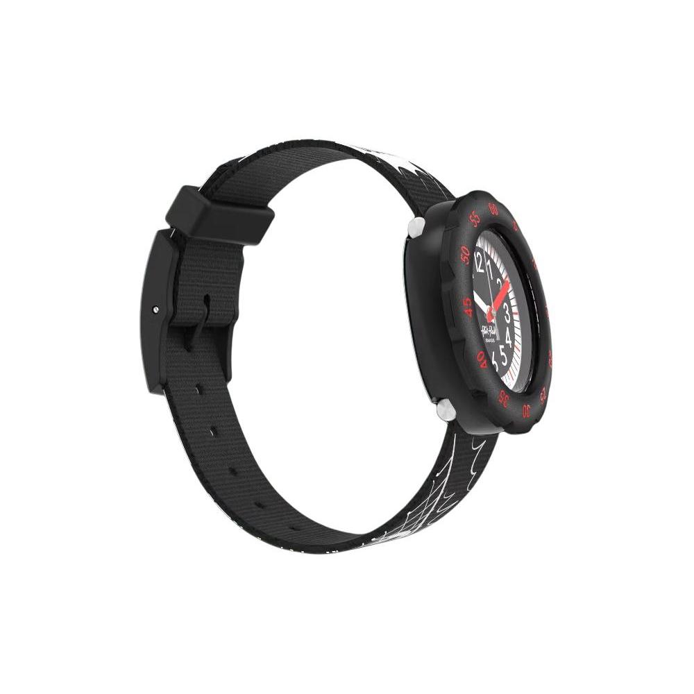 Swatch Унисекс Flik Flak Серия Feifei 34,75 мм Черные часы ZFPSP064 ZFPSP064