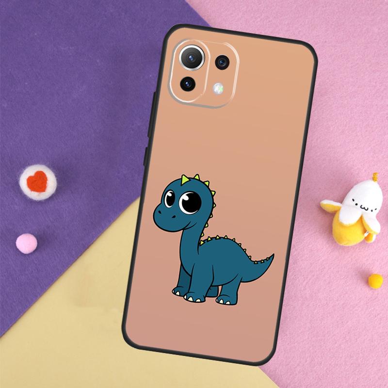 Милый Чехол-Динозавр Тираннозавр Для Xiaomi 15 Ultra 13 14 14T 11T 12T 13T Pro POCO X7 Pro X3 X5 X6 F5 F6 M6 Pro