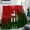 1PC CR7 Cristiano Ronaldo Patterned Flannel Blanket Suitable For All Seasons for Home Decor Warmth and Comfort Gifts Holiday Present