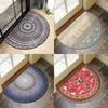 Entry Carpet Foot Mat for Household Entry Door Bathroom Door Non-slip Semi-circular Mat
