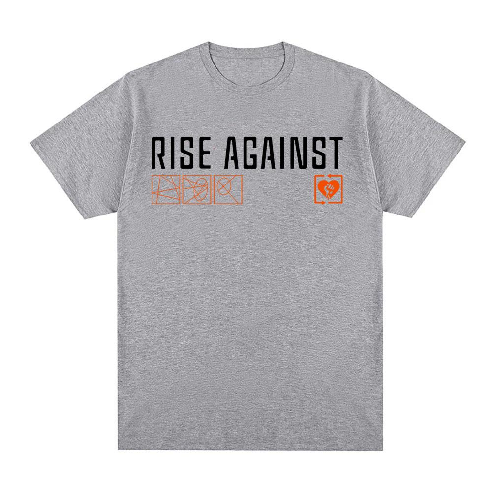 Rise Against Ricochet 2025 новая летняя футболка с двусторонней печатью гранж футболка поп-мода футболка Ropa Hombre готическая одежда