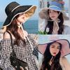 Casual Sunprotect Fisherman Hat Big Brim Bucket Hat Cover Face Basin Hat Summer for Sun Hat for Outdoor Street Strolling  Khaki