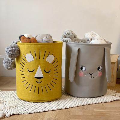 Складная корзина для белья для грязной одежды, детские игрушки, холст, корзина для хранения, ведро для хранения мелочей, органайзер для офиса и дома