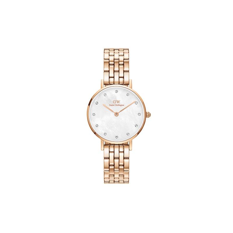 Daniel Wellington European and American watches PETITE series watch, quartz movement, stainless steel strap, white dial, women's watch DW00100613