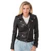 Women's Black Leather Jacket Genuine Lambskin Leather Biker Motorcycle Jacket