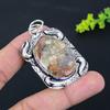 Laguna Lace Agate Gemstone Handmade 925 Sterling Silver Pendant 2.36" I1l44