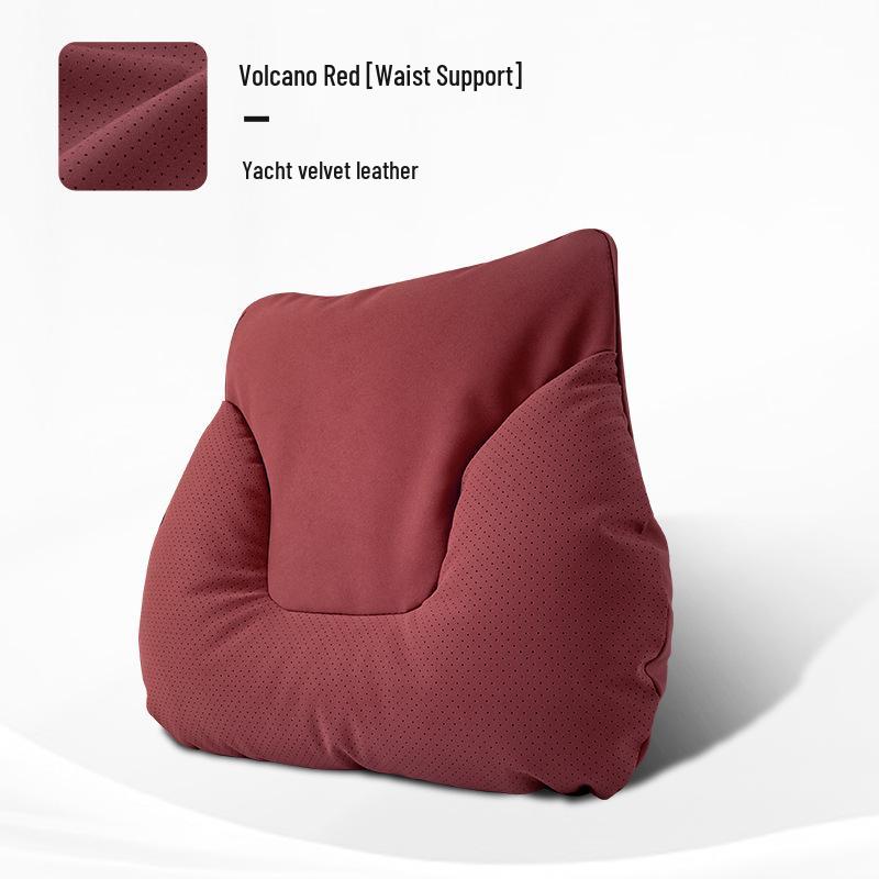 Car Headrest & Lumbar Support Pillow Set - 5-Piece Neck & Back Cushion for New Vehicles