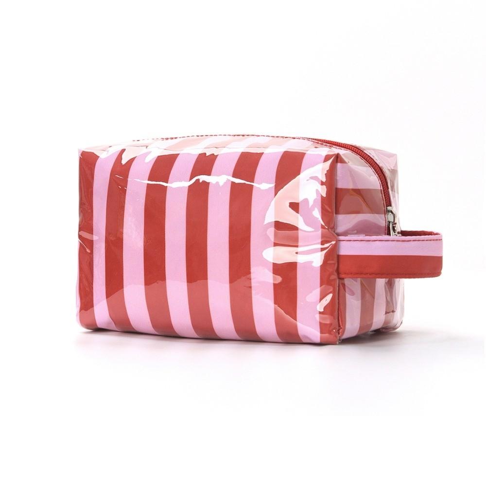 Waterproof Travel Cosmetic Storage Bag Pink PVC Makeup Organizer Fashion Toiletry Storage Bag Gym