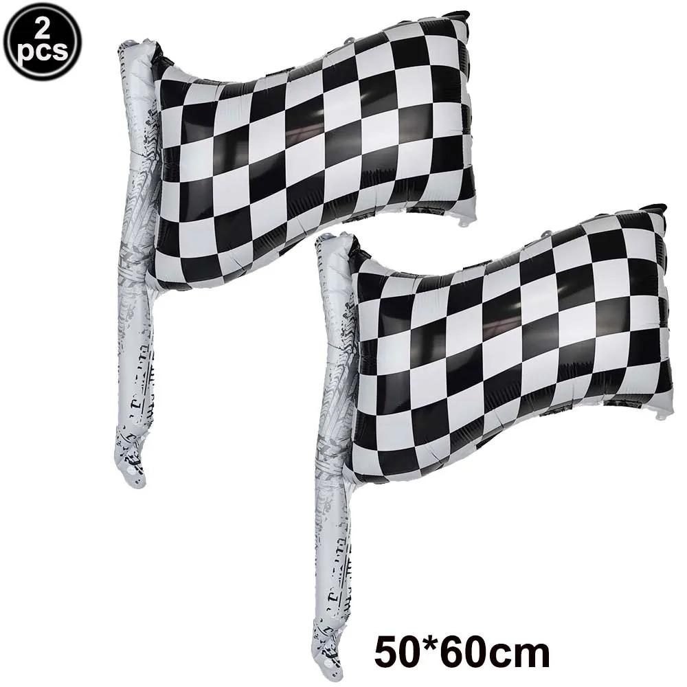 40'' Number Race Car Balloon Racetrack Balloon Truck Bike Wheels Tire Racing Car Theme Party Supplies Boys' Birthday Party Favor
