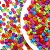 7x4mm 100pcs Acrylic Loose Flat Smile Beads for Fashion Jewelry Making DIY Bracelet Necklace