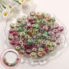 30/50/100 шт. Большие отверстия европейские цветные бусины из смолы Любовь Европейский кулон браслет ожерелье DIY браслет ожерелье ручка изготовление ювелирных изделий