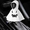 Lawn Goose Outfit 1/6Pcs Halloween Ghost Hoodie Outfits Car Gear Shift Cover Decoration Porch Garden Statue Clothing Auto Hooded Sweatshirt