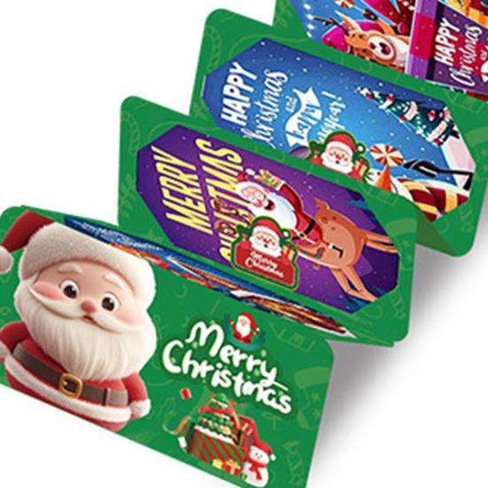 2026 Рождественский конверт для денежного подарка 10 отделений Праздничная копилка Персонализированный держатель для сюрприза для наличных денег и карт