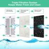 16 Pack Replacement Filters for 360° CupCake Ceramic Pet Fountain Triple Filtration Pet Fountain Filter
