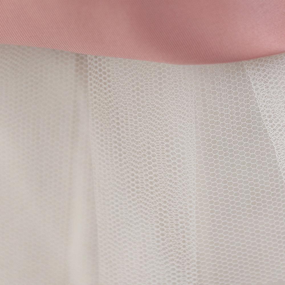 New Sleeveless Bow Waist Pleated Tulle Flower Girl Dress