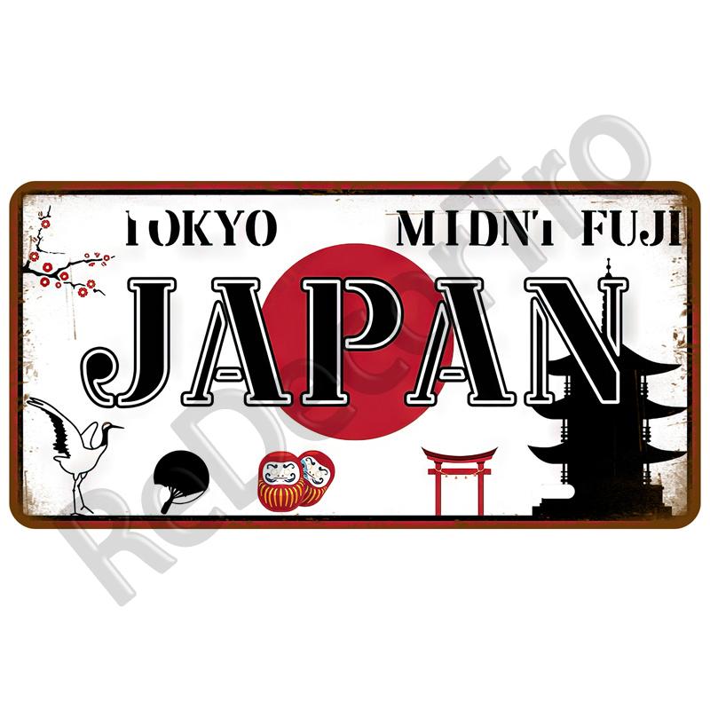 Retro Landmark Country Metal Sign Tinplates Plate Plaque Metal Vintage Tin Sign Home Decor For Man Cave Bar Pub Club Decoration