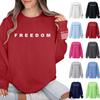 Women's Colorblock Sweatshirt Long Sleeve Round Neck Casual Comfortable Loose Lightweight Women's Sweatshirtt