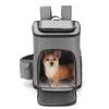 Foldable Breathable Pet Backpack Portable Dual‑Shoulder Outdoor Travel Carrier Bag Lightweight Storage Pack for Dogs Cats Pet Supplies