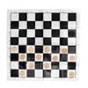 Wooden International Checkers Board Game Checkers Pieces Film Chessboard Transparent Plastic Box