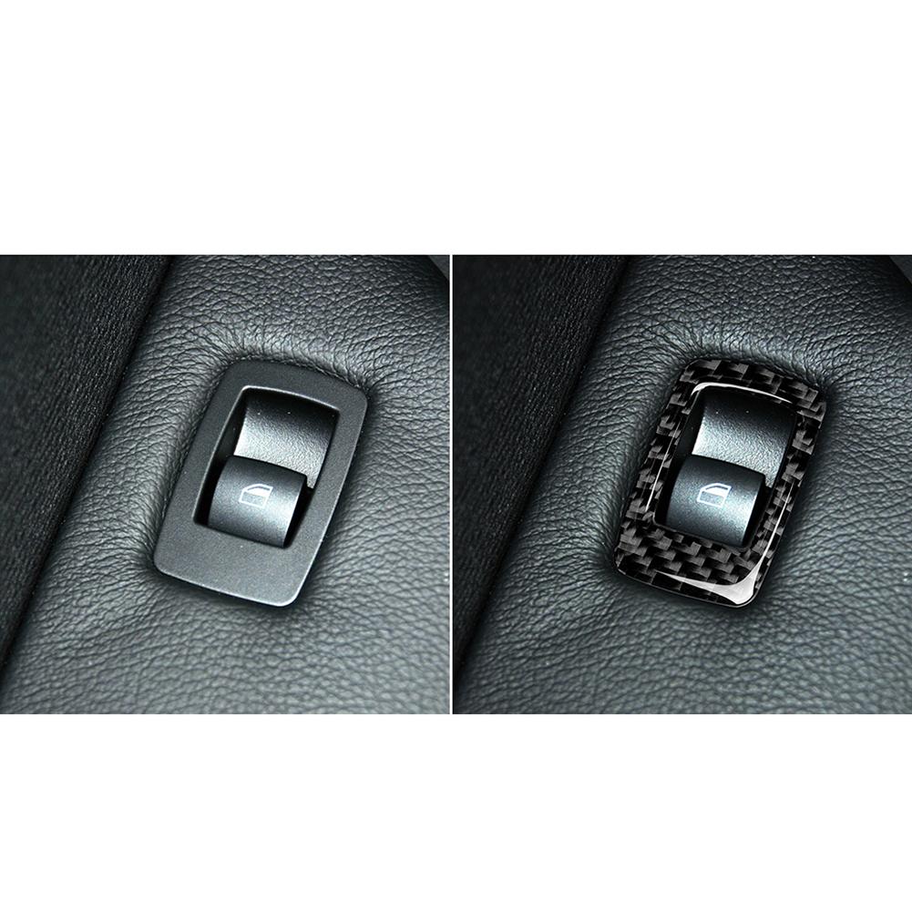 Украшение салона автомобиля, 4 шт., углеродное волокно, панель подъема окна, переключатель, рамки, наклейки для BMW X5 E70 X6 E71, автозапчасти