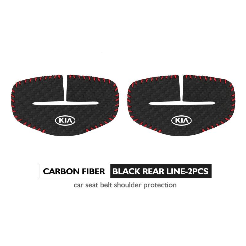 AVJ2 2pcs Car Seat Belt Buckle Protector Sleeve Anti Scratch Cover For KIA Cerato Proceed Venga Stonic Picanto Sorento Stinger