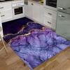 1Pcs Anti Fatigue Kitchen Rugs  Purple Marble Textured Waterproof Non-Slip Thick Cushioned Kitchen Mat Heavy Duty Comfort Standing Mat for Kitchen