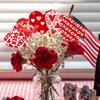 15Pcs Heart Vase Floral Insert Set Valentine's Day Romantic Table Decor for Centerpiece Party Wedding Decoration