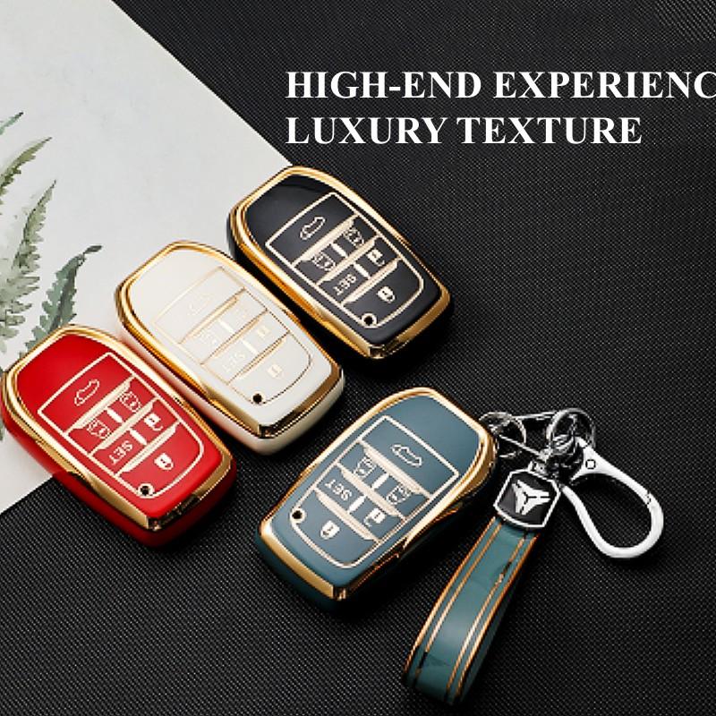 Высокое качество 6 кнопок для Toyota Alphard PREVIA Voxy Noah Esquire Vellfire Harrier ТПУ чехол для автомобильного ключа чехол с дистанционным управлением чехол-брелок