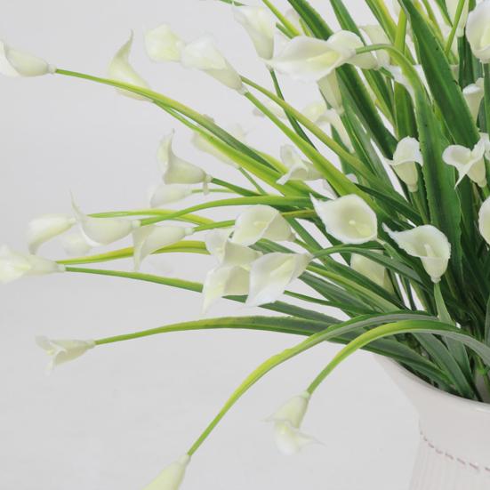 1 Bouquet 5 Branches Artificial Calla Lily Flower Wedding Table Plant Home Decor