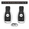 Чехол для ключа из ТПУ для Benz ABCE Class CLA GLA GLC GLE, чехол для ключа, 3 кнопки, аксессуар для предотвращения грязи, стильный комплект ключей с дистанционным управлением для автомобиля