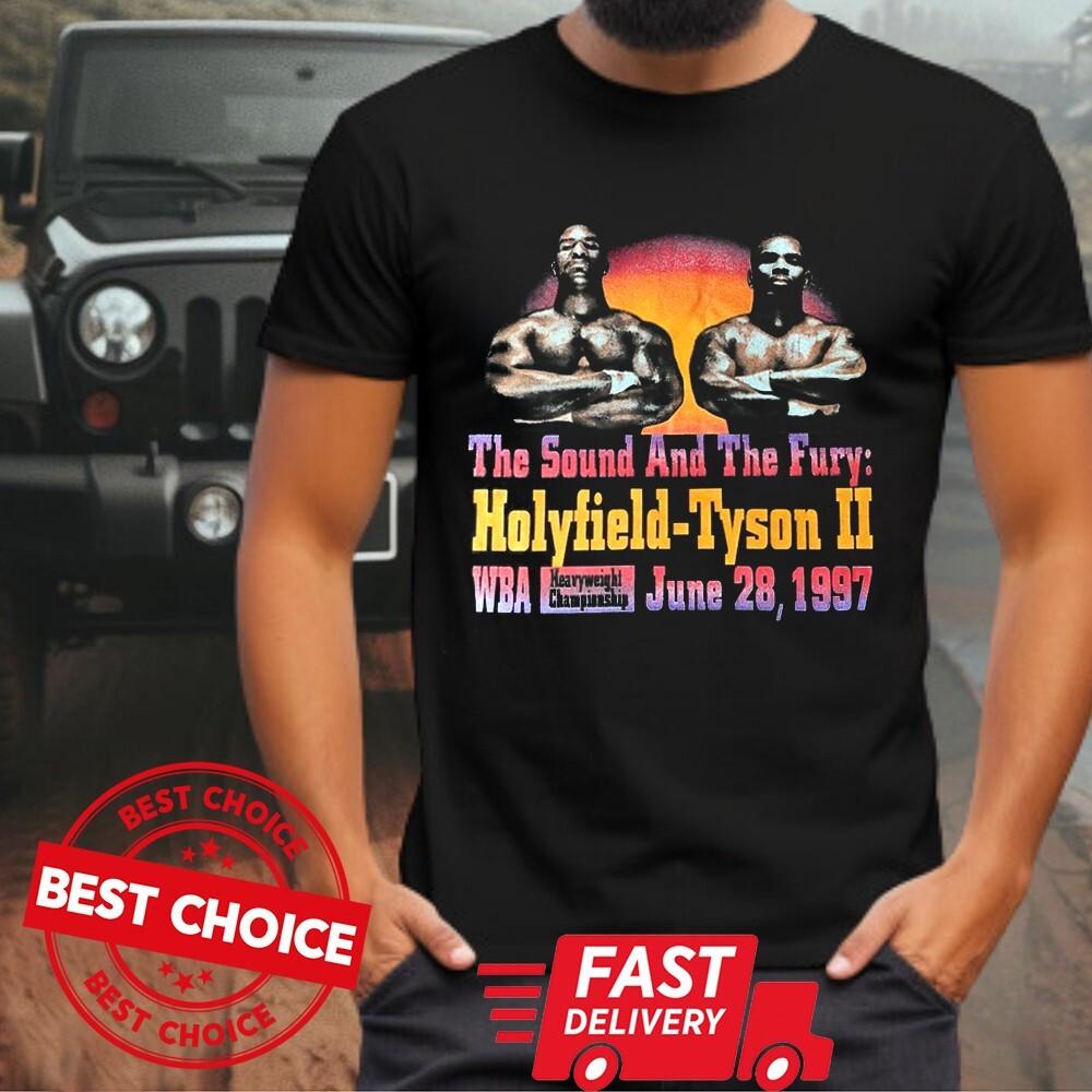 Vintage Style Iron Mike Tyson vs holyfield T-Shirt Unisex black T-Shirt
