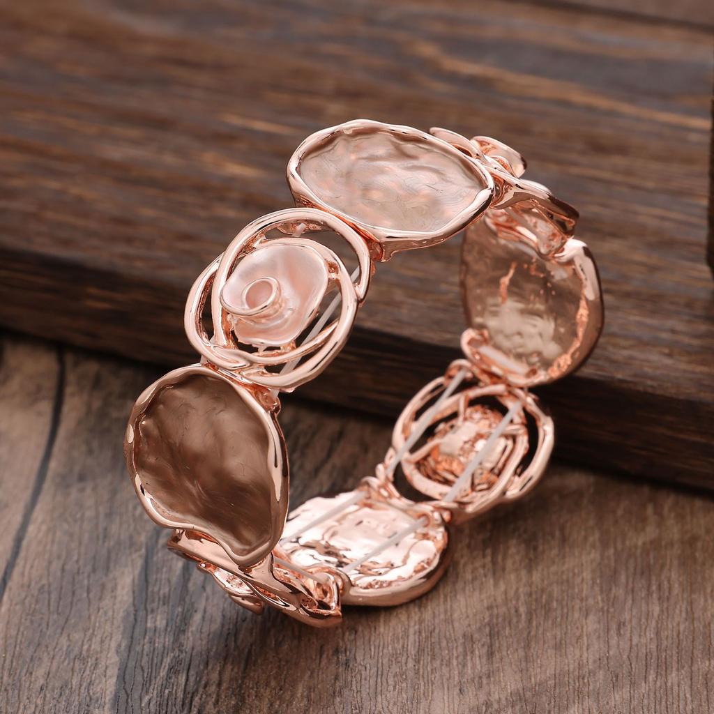 Оригинальный лоскутный браслет с розой, креативный женский универсальный браслет с цветочным принтом