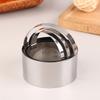 3Pcs/Set Round Biscuit Cutter With Handle Diy Stainless Steel Round Circle Doughnut Cutter Baking Molds 3 Size Baking Tool