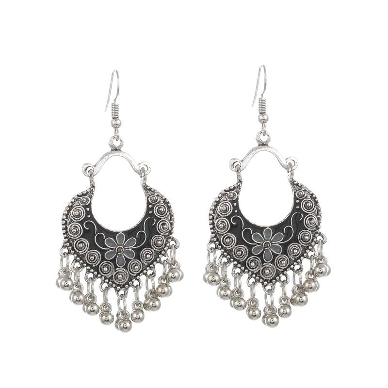 Модные Boho Винтажные Длинные Серьги-подвески с Кисточками Для Женщин Богемные Эмалированные Цветок Сердце Украшения Модные Серьги Bijoux
