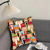 Nutcracker Soldier Christmas Cushion Cover Pillowcase Ultra Soft Skin Friendly Fabric Cloud Like Comfort Concealed Zipper