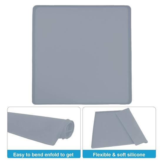 Silicone Washing Machine Protector Mat Waterproof Non-slip Washer Dryer Dust-proof Cover Laundry