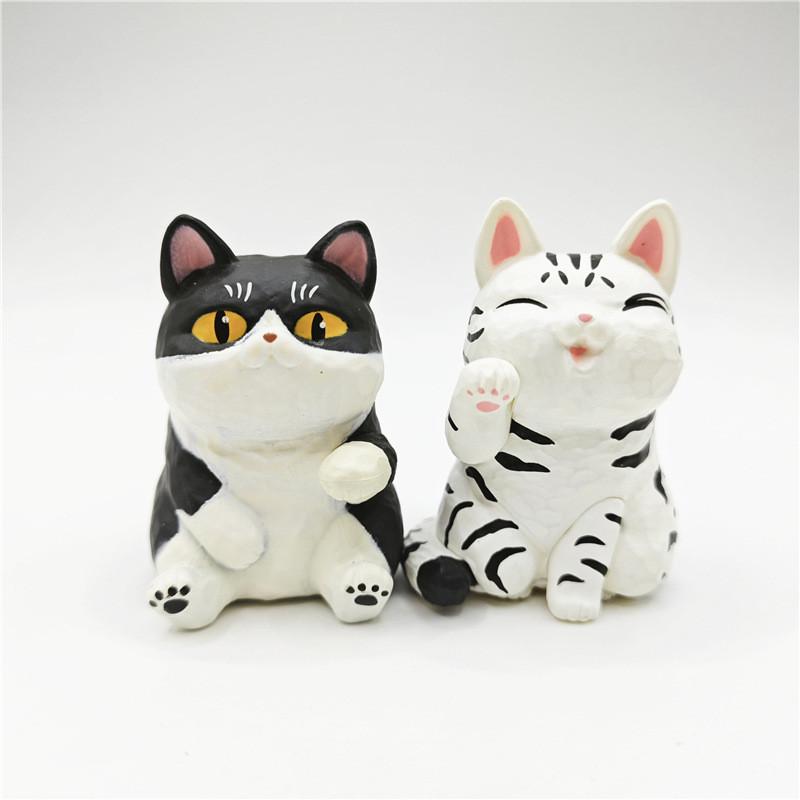 Cat Action Figure Cartoon Model Toy Decoration Kid Ornament Ornament Tabletop