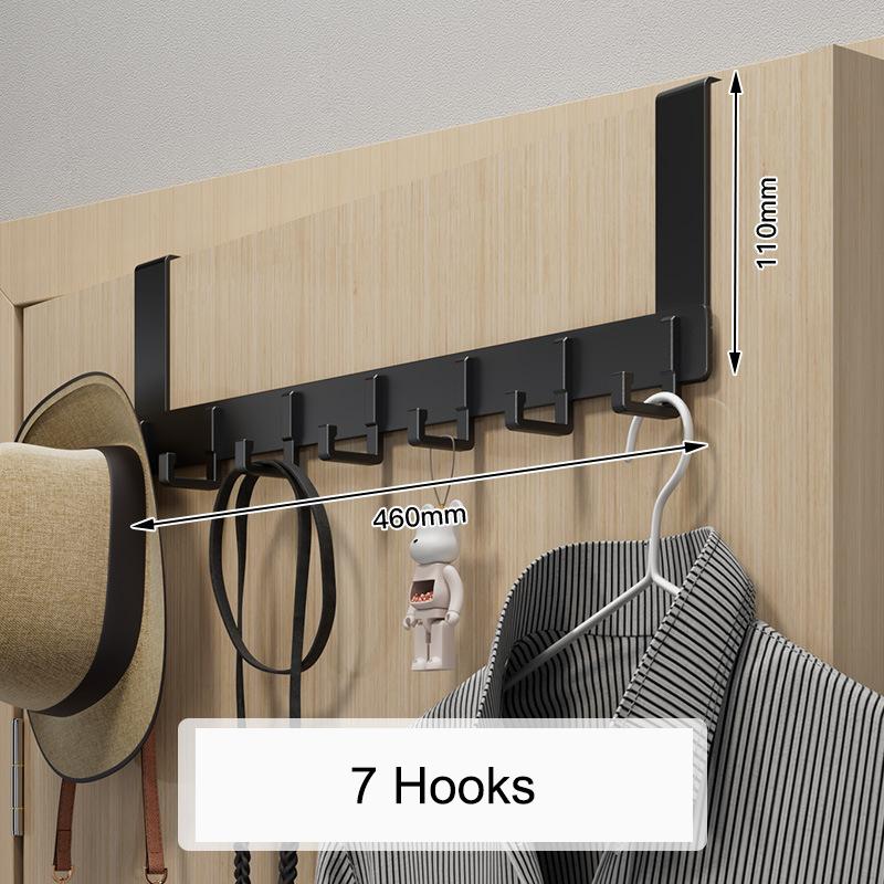 Крючки над дверью, 6 крючков, одежда, пальто, шляпа, вешалка для полотенец, органайзер для дома, ванной комнаты, держатель для кухонных принадлежностей