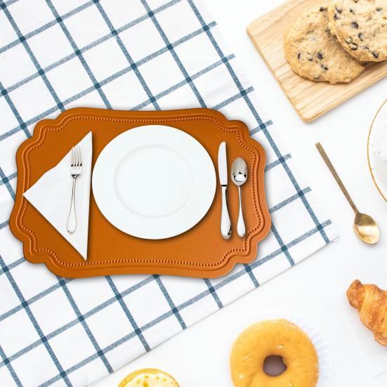 Коврик из искусственной кожи, термостойкий, сушильный коврик для кухни, водонепроницаемый, противоскользящий, настольные коврики, протектор для украшения обеденного стола на кухне